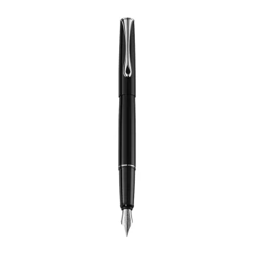 Stilou DIPLOMAT Esteem, cu penita F, din otel inoxidabil - black lacquer