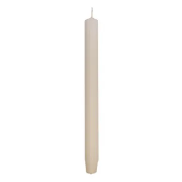 Lumanari cu dungi, pentru cina, 25 x 300mm, 4 buc/set, DONAU Home - crem