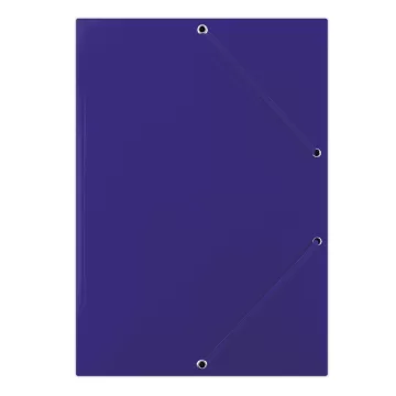 Mapa din carton plastifiat, cu elastic pe colturi, 400gsm, DONAU - albastru