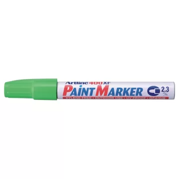 Marker cu vopsea ARTLINE 400XF, corp metalic, varf rotund 2.3mm - vernil