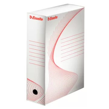 Cutie depozitare si arhivare Esselte Standard, carton, 100% reciclat, FSC, reciclabil, 100 mm, alb