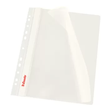 Dosar cu multiperforatii ESSELTE Vivida, PP, A4, 10 buc/set, alb