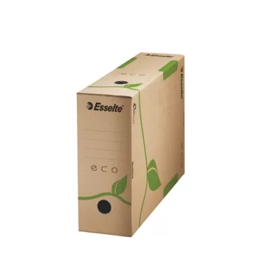 Cutie depozitare si arhivare Esselte Eco Recycled, carton, 100% reciclat, FSC, 100 mm, natur
