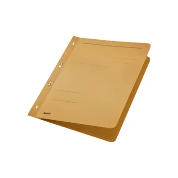 Dosar cu sina Leitz 1/1, carton, A4, cu capse, 170 coli, kraft
