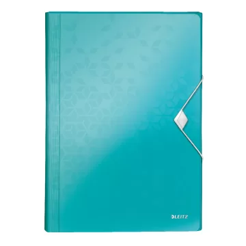 Mapa tip proiect LEITZ WOW, PP, A4, 250 coli, turcoaz