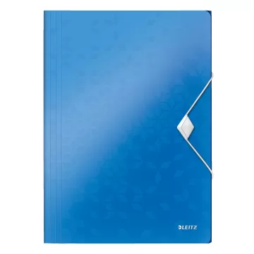 Mapa cu elastic LEITZ WOW, PP, A4, 150 coli, albastru