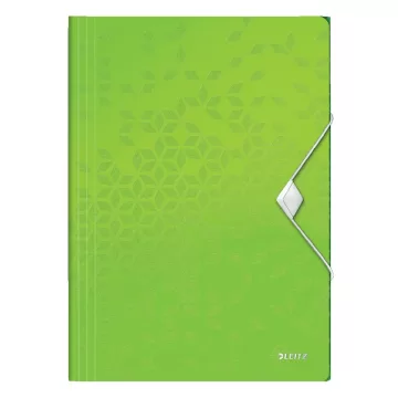 Mapa cu elastic LEITZ WOW, PP, A4, 150 coli, verde
