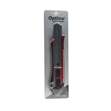 Cutter Optima Industrial, lama 25mm SK2 - tratata, 2 functiuni, sina metalica, zinc cu ABS