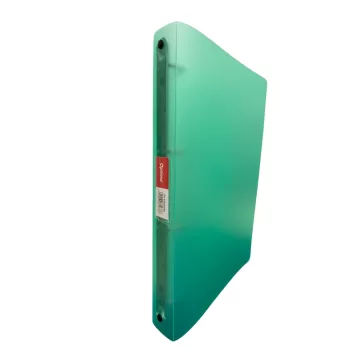 Caiet mecanic A4, 4 inele - D16mm, coperti flexibile PP, Optima Flex - verde transparent