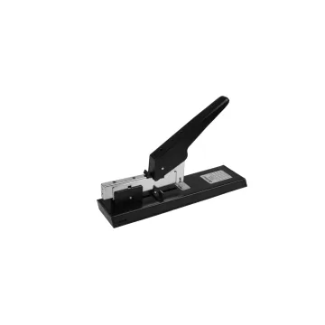 Capsator metalic, de mare capacitate, 100 coli, capse 23/6 - 23/13, Optima HDS100 - negru