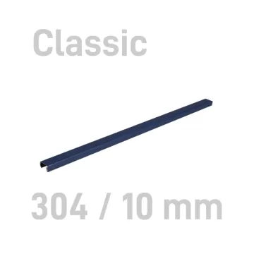 Sina metalica structura panzata, A4, 61-90 pag.(10 mm) 10 buc/set, Metal -BIND OPUS - albastru