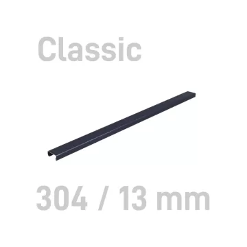 Sina metalica structura panzata, A4, 91-120 pag.(13 mm) 10 buc/set, Metal -BIND OPUS - negru