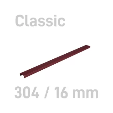 Sina metalica structura panzata, A4, 121-150 pag.(16 mm) 10 buc/set, Metal -BIND OPUS - bordeaux