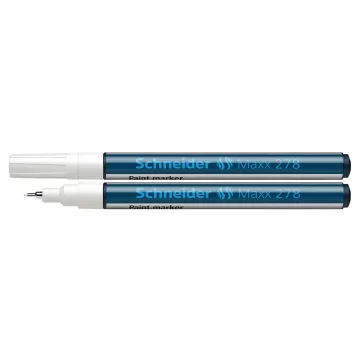 Marker cu vopsea SCHNEIDER Maxx 278, varf rotund 0.8mm - alb
