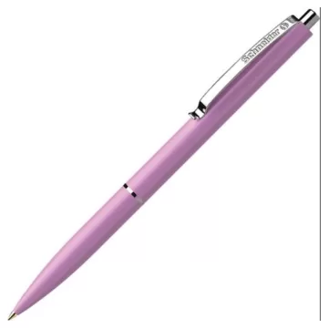 Pix SCHNEIDER K15, clema metalica, corp roze - scriere albastra