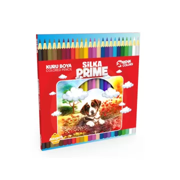 Creioane colorate, 24 culori/cutie, SILKA Prime