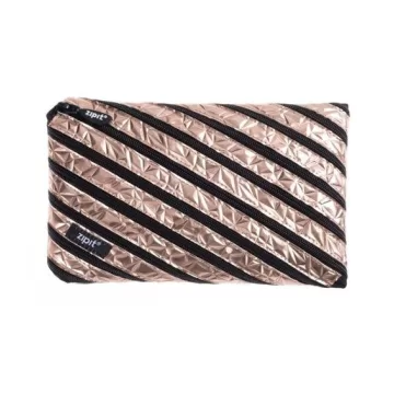 Penar cu fermoar, ZIPIT Metallic Jumbo - bronz