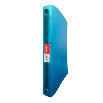 Caiet mecanic A4, 4 inele - D16mm, coperti flexibile PP, Optima Flex - albastru transparent