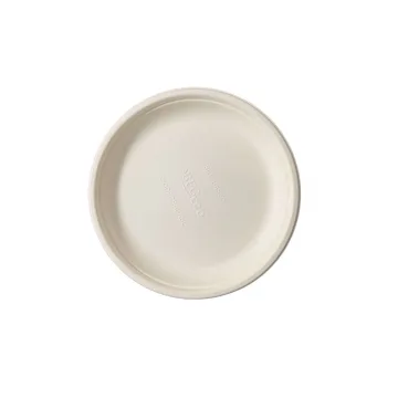 Farfurii rotunde trestie de zahar rotunde, 18 cm, 50 buc/set
