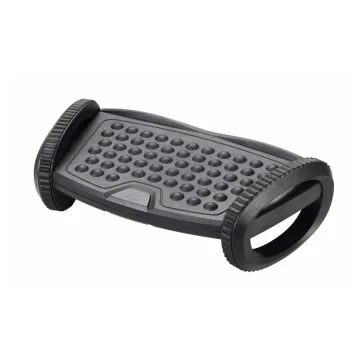 Suport pentru picioare, ergonomic, ajustabil (x1), 417x225x135mm, Q-Connect - negru