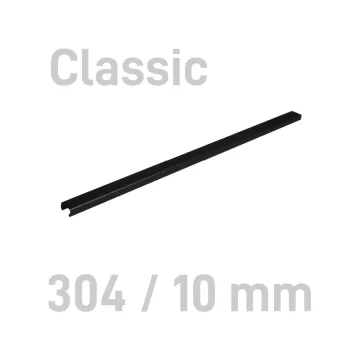 Sina metalica structura panzata, A4, 61-90 pag.(10 mm) 10 buc/set, Metal -BIND OPUS - negru