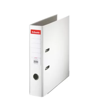 Biblioraft Esselte Economy, PP, partial reciclat, FSC, A4, 75 mm, alb