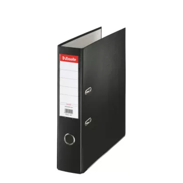 Biblioraft Esselte Economy, PP, partial reciclat, FSC, A4, 75 mm, negru