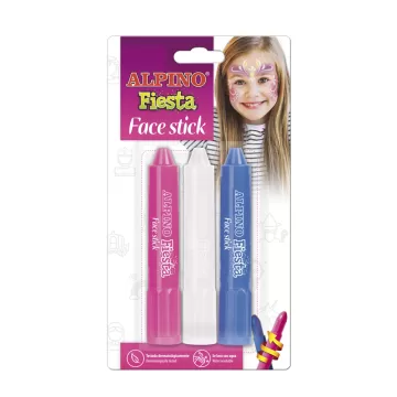 Creioane machiaj, 3 cul/blister, ALPINO Fiesta - Girls