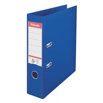 Biblioraft Esselte No.1 Power, PP/PP, partial reciclat, FSC, A4, 75 mm, albastru