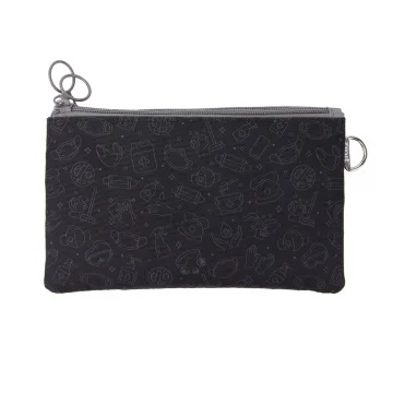 Penar dublu cu fermoar si masca material textil, ZIPIT Face-It Creature - negru