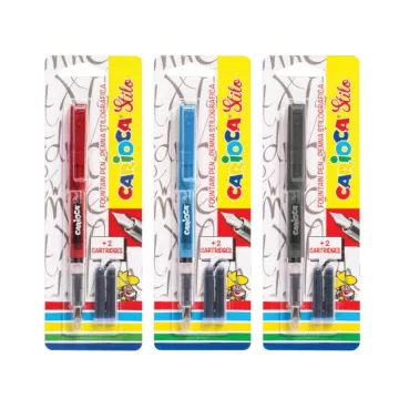 Stilou cu cartus cerneala, + 2 rezerve/blister, CARIOCA Stilo