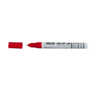 Marker cu vopsea Optima Paint 3713, varf rotund 2.0mm, grosime scriere 1-2mm - rosu
