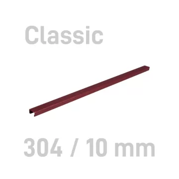 Sina metalica structura panzata, A4, 61-90 pag.(10 mm) 10 buc/set, Metal -BIND OPUS - bordeaux