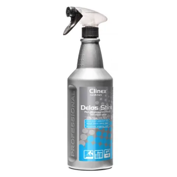 CLINEX Delos Shine, 1 litru, cu pulverizator, solutie pentru curatare si stralucire mobila